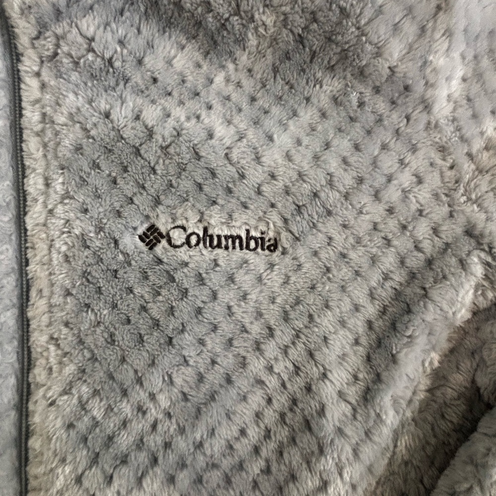 Columbia Gray Fleece Jacket S - Picture 2 of 5